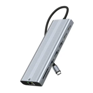 Bakeey ULT-UNITE 14-i-1 USB-C Dockningsstation Trippel Display,4K@60Hz HD,2500Mbps RJ45,140W PD Laddning,Aluminium USB 3