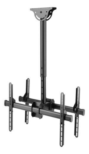 DELTACO Office Telescopic Double TV Ceiling, 560mm-910mm,45kg,37"-70
