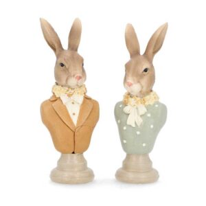 Dekoration Byst kanin mix 2 set