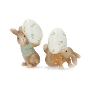 Dekoration Kaniner med Ägg Mix 2 set