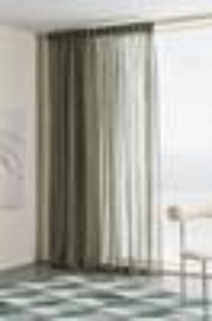 ELLEN linnegardin1 längd - extra bred Khakigrön