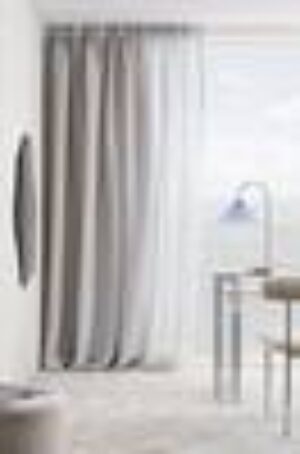 EVIE multifunktionsgardin 1 längd - extra bred Ljusgrå