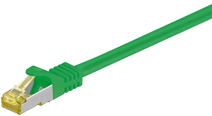 Goobay RJ45 patchkabel S/FTP (PiMF), 500 MHz, med CAT 7 råkabel, grön, 3 m LSZH halogenfri kabelhölje, koppar, RJ45-kontakt (CAT 6A) Goobay RJ45 patchkabel S/FTP (PiMF), 500 MHz, med CAT 7 råkabel, grön, 3 m LSZH halogenfri kabelhölje, koppar, RJ45-kontakt (CAT 6A)