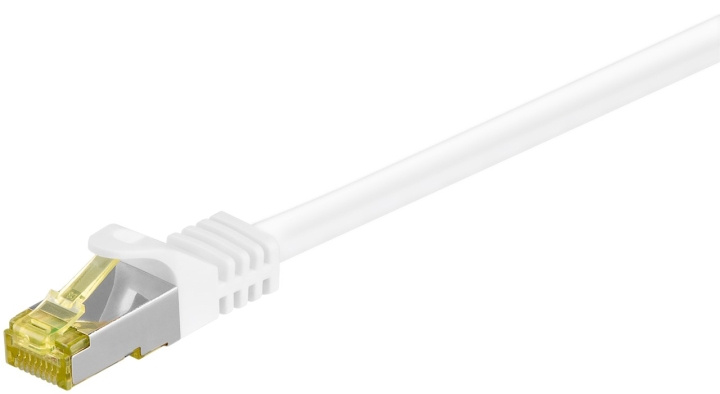 Goobay RJ45 patchkabel S/FTP (PiMF), 500 MHz, med CAT 7 råkabel, vit, 0,25 m LSZH halogenfri kabelhölje, koppar, RJ45-kontakt (CAT 6A) Goobay RJ45 patchkabel S/FTP (PiMF), 500 MHz, med CAT 7 råkabel, vit, 0,25 m LSZH halogenfri kabelhölje, koppar, RJ45-kontakt (CAT 6A)
