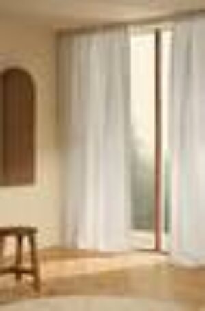 HEDDIE linnegardin 2-pack Ljus gråblå