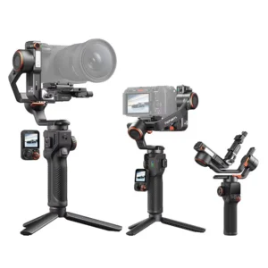 Hohem iSteady MT3/MT3 PRO AI Kamera Gimbal Stabiliser 2,5KG Belastning med CCT RGB Fyllningsljus Pekskärm för DSLM/Telef