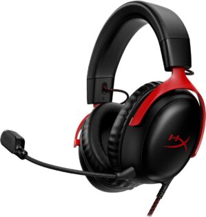 HyperX Cloud III - gamingheadset (svart/rött)