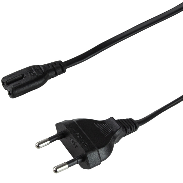 LogiLink Apparatkabel Euro till C7 5m Svart LogiLink Apparatkabel Euro till C7 5m Svart