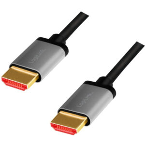 LogiLink HDMI-kabel HDMI 2.1 8K/60Hz 4K/120Hz 3m Aluminium
