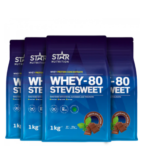 Mix&Match Whey-80 SteviSweet Vassleprotein 4 kg