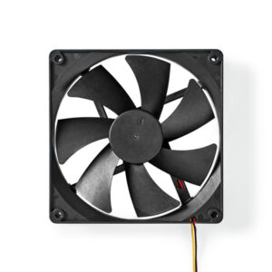 Nedis DC-fläkt | DC | Fläktstorlek: 140 mm | 3-Pin | 24.9 dBA | Svart