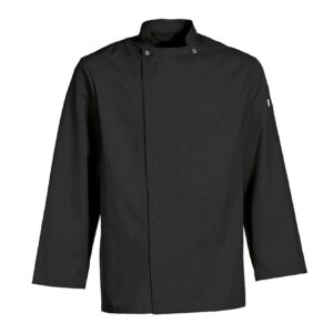 Nybo Svart Unisex Smak Kockjacka, Långa Ärmar, Slitstark - 4XL