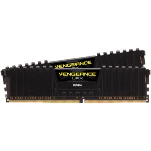 RAM-minne - CORSAIR - Vengeance LPX DDR4 - 16GB 2x8GB DIMM - 3200 MHz - 1,35V - Svart (CMK16GX4M2E3200C)