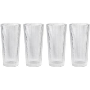 Stelton Pilastro Long drink glas 4-pack 1 set Klar