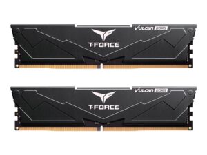 T-FORCE Vulcan - DDR5 - sats - 32 GB: 2 x 16 GB - DIMM 288-pin - 6000 MHz / PC5-48000 - CL38 - 1.25 V - on-die ECC - svart