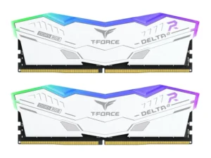 T-Force DELTAa RGB - DDR5 - sats - 32 GB: 2 x 16 GB - DIMM 288-pin - 3000 MHz / PC5-48000 - CL30 - 1.35 V - ej buffrad - on-die ECC - vit