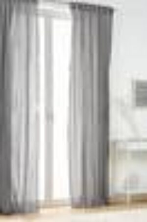 TEA multifunktionsgardin 2-pack Mellangrå