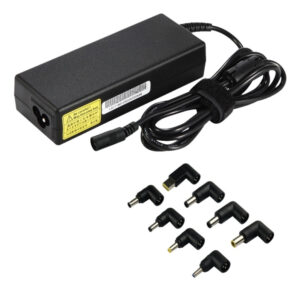 Universal strömadapter för laptops, 90W, 15-20V/6A (max), svart