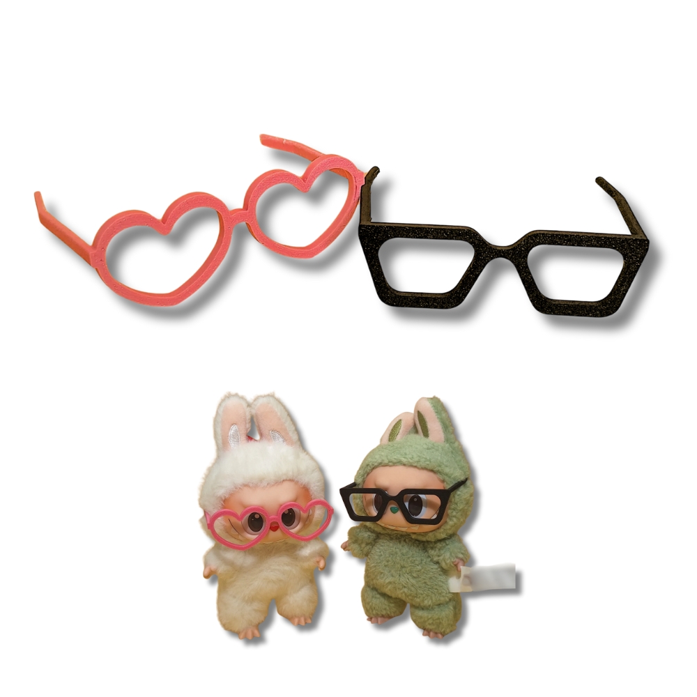 2-pack glasögontillbehör för Labubu 2-pack glasögontillbehör för Labubu
