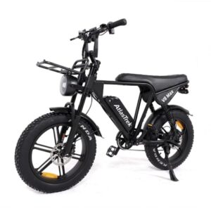 Atlas Trek V8 Electric Bike, 20" FatBike, 48V 15Ah Battery, Black