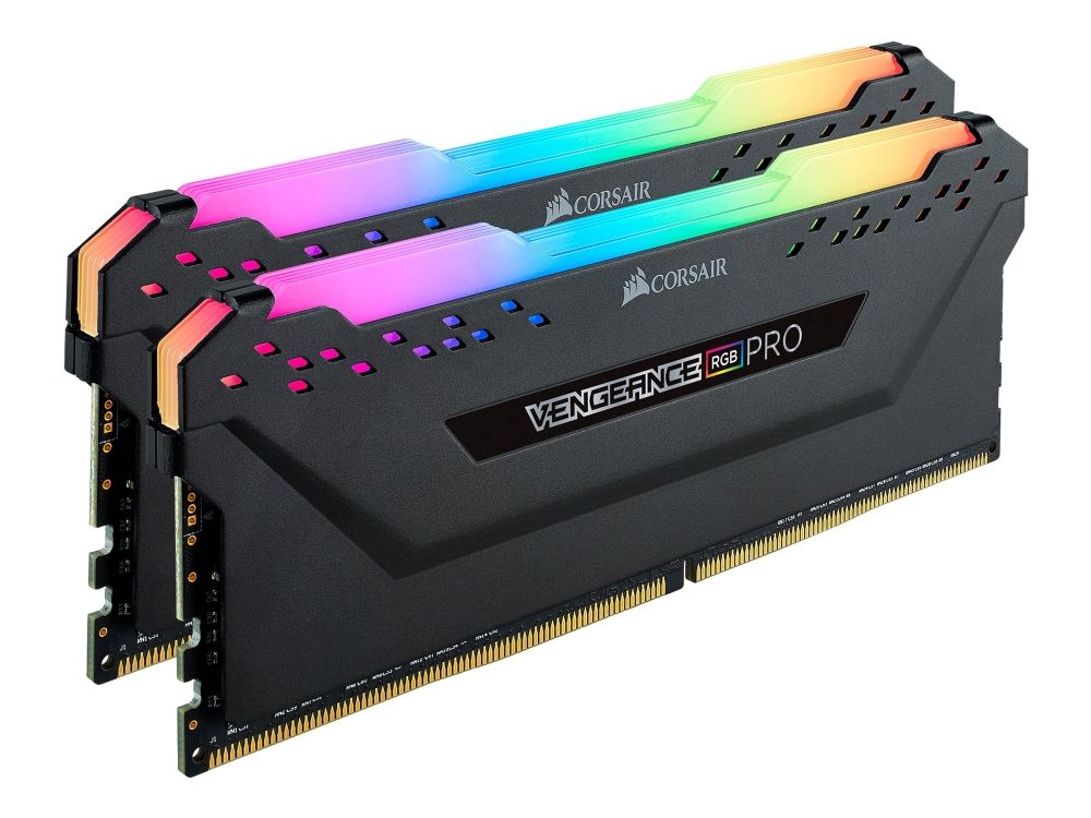 CORSAIR 16GB RAMKit 2x8GB DDR4 2666MHz 2x288 Dimm Unbuffered 16-18-18-35 Vengeance RGB Pro Black Heat Spreader RGB LED 1,35V XMP2.0 CORSAIR 16GB RAMKit 2x8GB DDR4 2666MHz 2x288 Dimm Unbuffered 16-18-18-35 Vengeance RGB Pro Black Heat Spreader RGB LED 1,35V XMP2.0