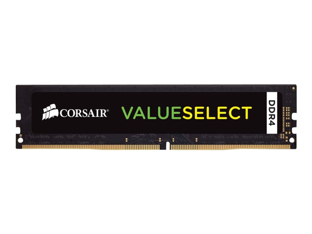 CORSAIR Value Select - DDR4 - modul - 16 GB - DIMM 288-pin - 2666 MHz / PC4-21300 - CL18 - 1.2 V - ej buffrad - icke ECC CORSAIR Value Select - DDR4 - modul - 16 GB - DIMM 288-pin - 2666 MHz / PC4-21300 - CL18 - 1.2 V - ej buffrad - icke ECC