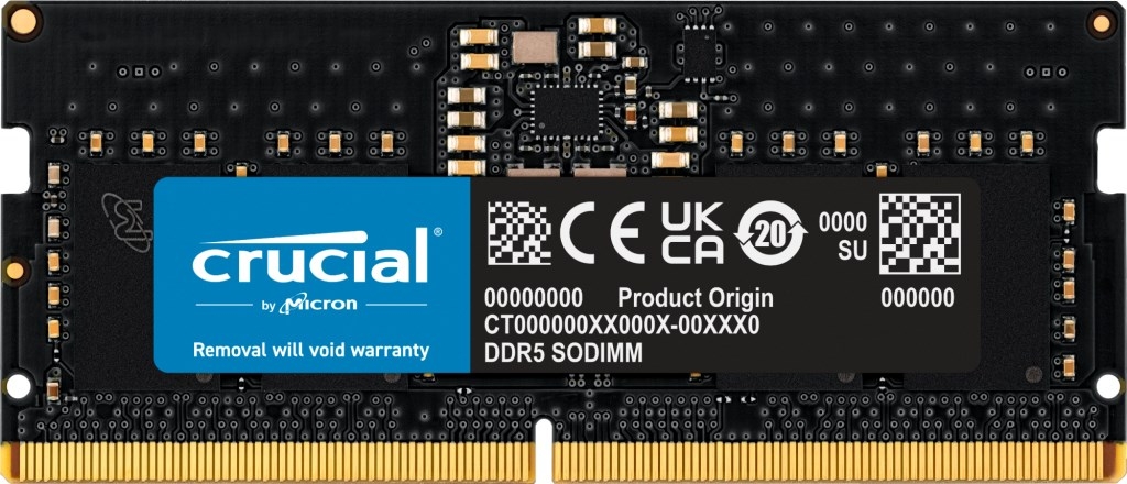Crucial CT8G48C40S5 minnesmodul 8 GB 1 x 8 GB DDR5 4800 MHz Crucial CT8G48C40S5 minnesmodul 8 GB 1 x 8 GB DDR5 4800 MHz