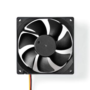 DC-fläkt | DC | Fläktstorlek: 92 mm | 3-Pin | 26.7 dBA | Svart