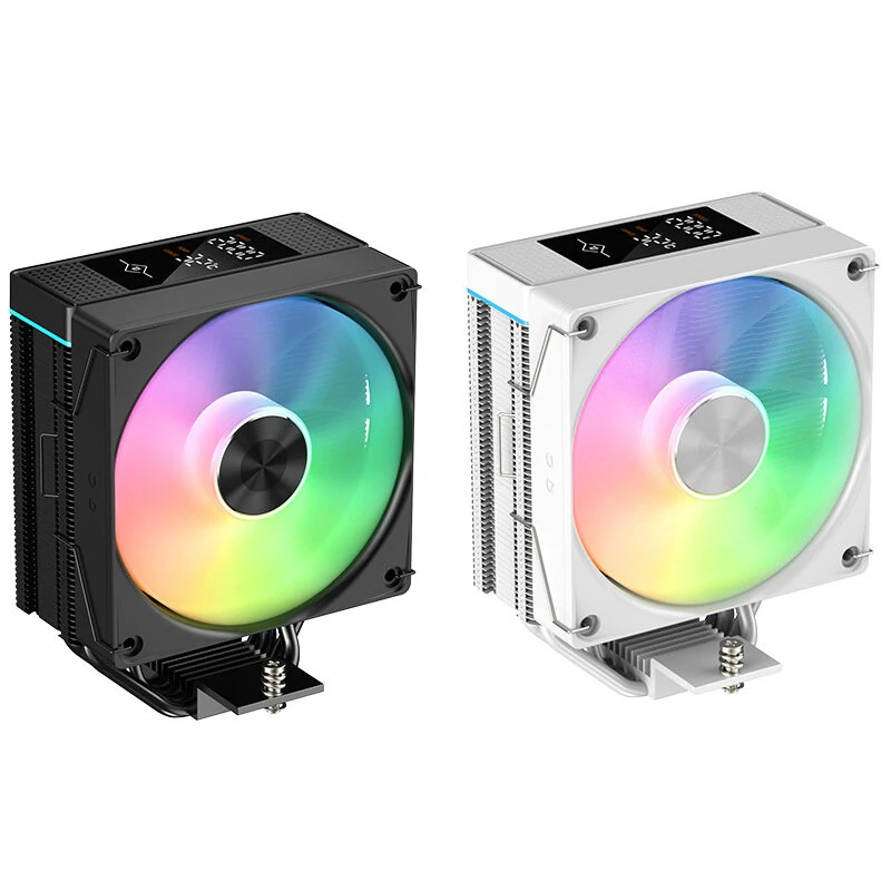 DGT J-15 CPU-luftkylare med 4 värmerör, 120mm PWM-fläktar, ARGB CPU-kylfläkt, digital temperaturvisning för Intel LGA 17 DGT J-15 CPU-luftkylare med 4 värmerör, 120mm PWM-fläktar, ARGB CPU-kylfläkt, digital temperaturvisning för Intel LGA 17