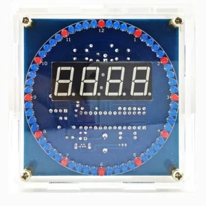 DIY Roterande LED-klocka Kit 5V USB Digital tidsvisning Temperatur Alarm Minne Funktion Automatisk Ljusstyrkereglering V