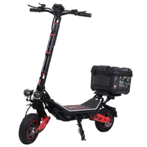 [EU DIREKTIV] Freeboy H10 Elscooter 60V 28 3000W*2 Dubbla motorer Rekommenderad topphastighet 25KM/T Runt 12*3.0 tum däc