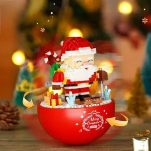 GQ 3014 701Pcs Jultomte Tumbler DIY Byggblock Monteringskit Kreativa Dekorationer Julklapp till Barn
