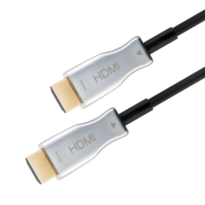 Goobay Optisk hybrid höghastighets HDMI™-kabel med Ethernet (AOC) Höghastighetskabel, 4K @ 60 Hz, för långa överföringsavstånd, 50 m Goobay Optisk hybrid höghastighets HDMI™-kabel med Ethernet (AOC) Höghastighetskabel, 4K @ 60 Hz, för långa överföringsavstånd, 50 m
