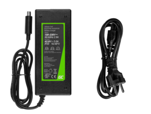 Green Cell Laddare för Xiaomi Mija M365 m.fl. 42V, 2A - Svart