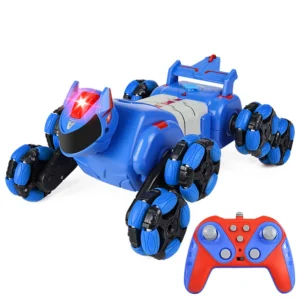 JC015 4WD RC Bil Robot Hund Musik Ljus Stunt Fjärrkontroll Bil Off-Road Kontroll Pojkar Leksaker för Barn Presenter