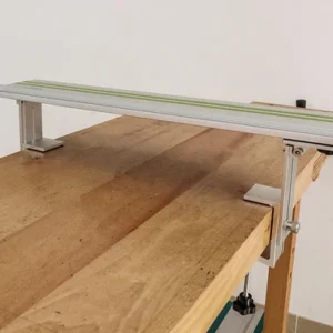 Justerbara Rail Lift-klämmor Unik Sliding Tenon Design Höjdjusterbar Idealisk för olika bordshöjder och rälsar Säkerstäl