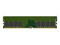 Kingston - DDR4 - modul - 8 GB - DIMM 288-pin - 3200 MT/s - CL22 - ej buffrad - icke ECC Kingston - DDR4 - modul - 8 GB - DIMM 288-pin - 3200 MT/s - CL22 - ej buffrad - icke ECC