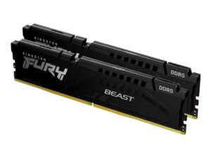 Kingston FURY Beast - DDR5 - sats - 32 GB: 2 x 16 GB - DIMM 288-pin - 5600 MT/s / PC5-44800 - CL40 - 1.25 V - ej buffrad - on-die ECC - svart