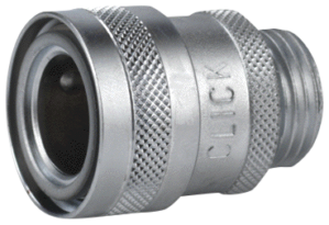 Klick 1/2" kopplingshus med 1/2" gängad nippel
