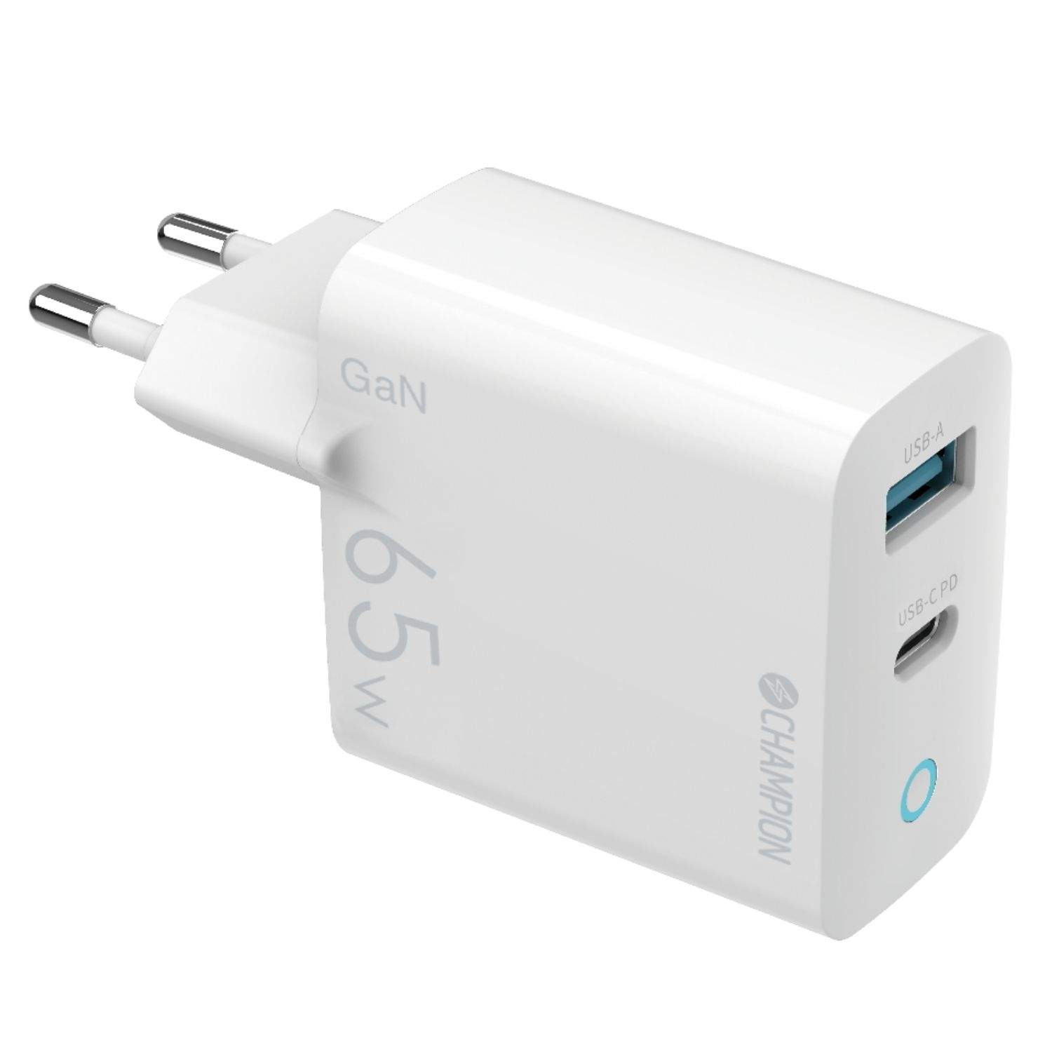 Laddare 65W GaN QC/PD Vit Laddare 65W GaN QC/PD Vit
