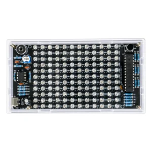 Ljudstyrd LED Musik Spektrum Rhythm Light Level Display Kit DC 5V USB Type-C DIY PCB Soldering Audio Frequency Display T