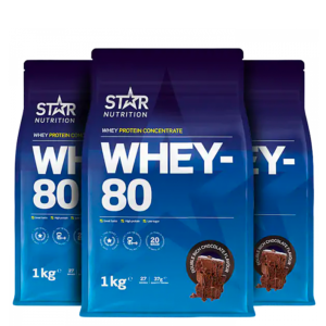 Mix&Match: 3 x Whey-80 Vassleprotein 1 kg