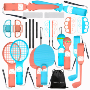 Nintendo Switch 23-i-1 Familjeaccessoarset 2 - Orange & Blå