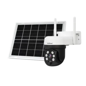 SriHome DH006 4MP HD Solenergidriven Trådlös Övervakningskamera 90° Pan 350° Tilt Rotation Nattseende Rörelsedetektor Tv