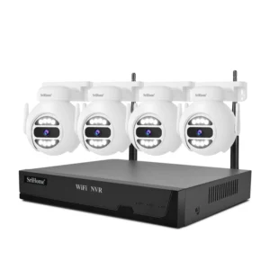 SriHome NVS001E 8CH Trådlöst säkerhetssystem utomhus 5MP WiFi PTZ-kamera AI mänsklig rörelse färg nattsyn tvåvägsljud IP