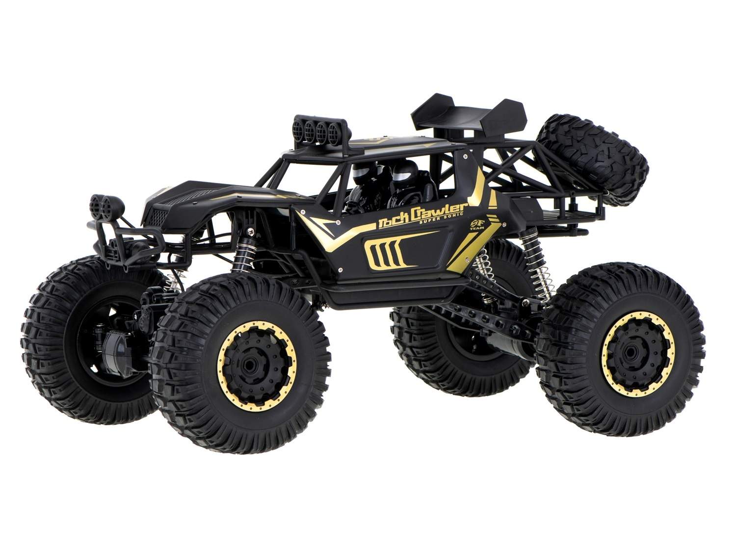Stor 1:8 RC Rock Crawler 4WD med LED och fjädring Stor 1:8 RC Rock Crawler 4WD med LED och fjädring