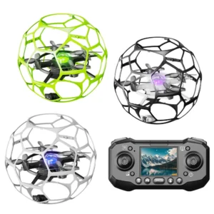 T26 Flygande Fotboll WiFi FPV med HD-kamera Optisk Flödes Svävande Huvudlös Läge 360° Konstsnurr Framhäva LED-lampa Barn