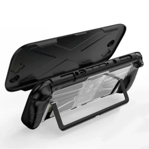 TPU+PC-fodral ergonomiskt handtag greppskydd stötdämpande handhållen spelkonsolfodral anti-fall anti-glid för Nintendo f