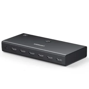 UGREEN CM600 HD-växlar/ splitter 4K@60Hz 5 ingångar 1 utgång HD-växlar med fjärrkontroll för PS4/5 växla TV-box bärbar d