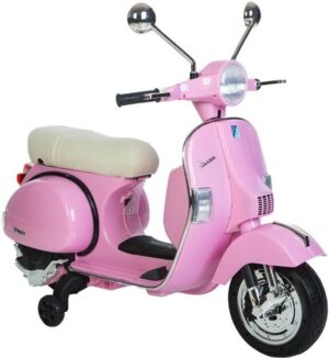 Vespa PX150 12V -elektrisk moppe, rosa